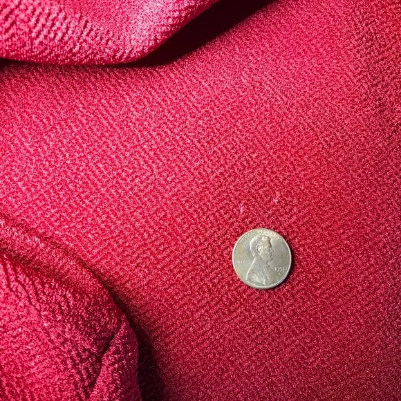 COVER CHARGE Asymmetrical Jacket / Topper Red One Fabulous Button Size S - Picture 8 of 8